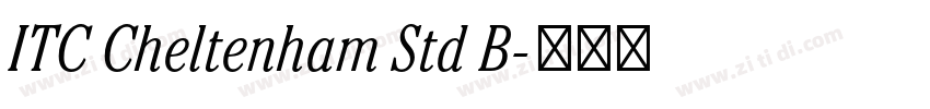 ITC Cheltenham Std B字体转换